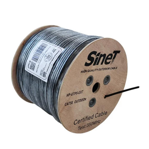 Sinet AIR-CAT5E-U305B24CCA OUTDOOR UTP networking cable 0.9MM Steel Messenger/CCA