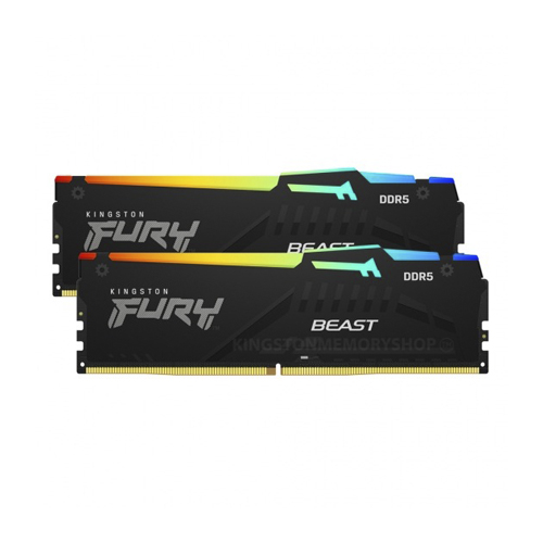 Kingston FURY Beast RGB 64GB(32GB x2) DDR5 5200MT/s/KF552C36BBEAK2-64