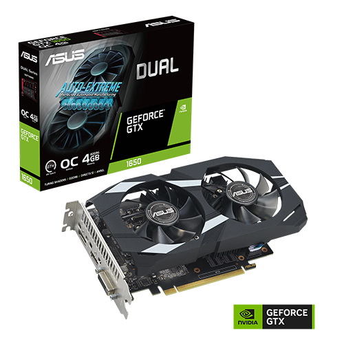 ASUS Dual GeForce® GTX 1650 OC Edition 4GB GDDR6 EVO