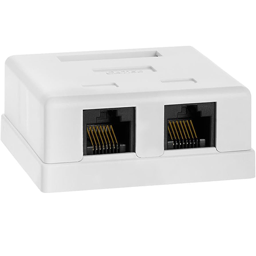 Mount Box 2Port RJ45 Cat5e Unshielded