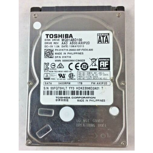 Toshiba 1TB 5400RPM 2.5" SATA 3Gb/MQ01ABD100V