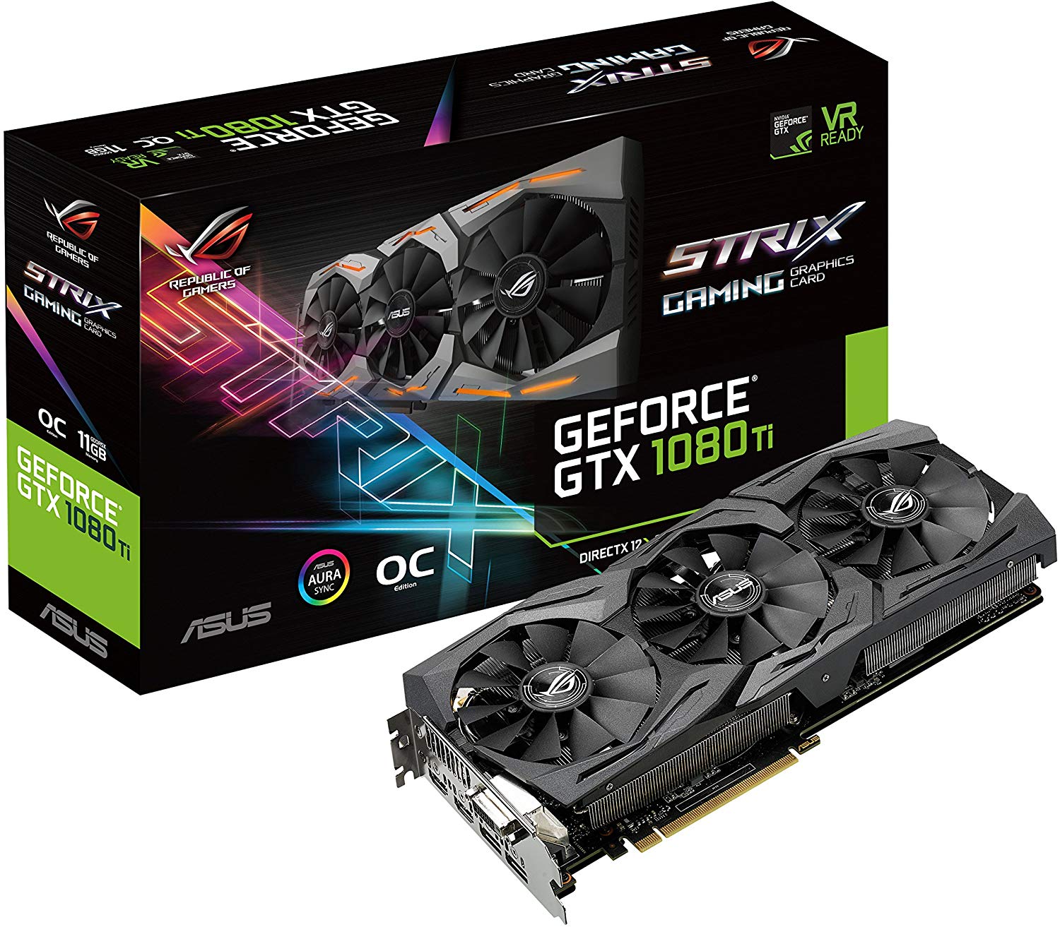ASUS ROG STRIX GeForce GTX 1080 TI 11GB HDMI/DVI/DP, OC