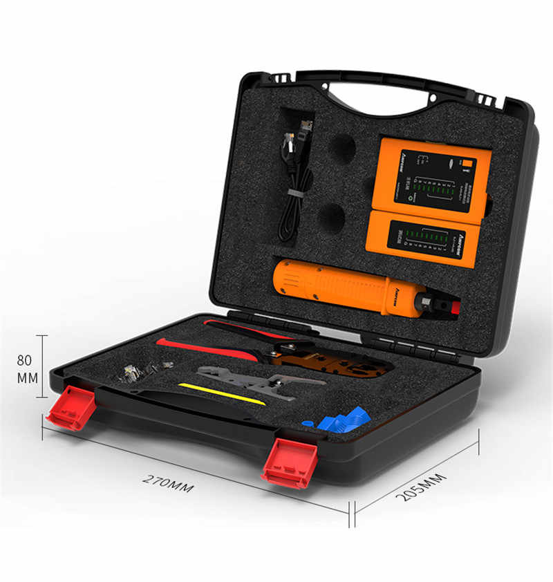 AMPCOM Pro 11/1 Network Tool Kit, Ethernet LAN Cable Tester