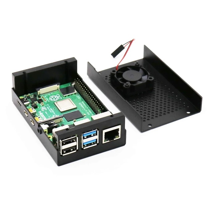 Raspberry Pi 4 Aluminum Case with Cooler/007020