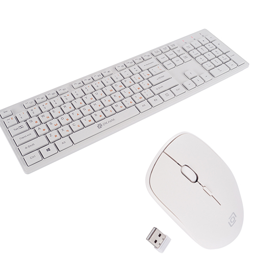 Oklick 240M Wireless White Combo/005948