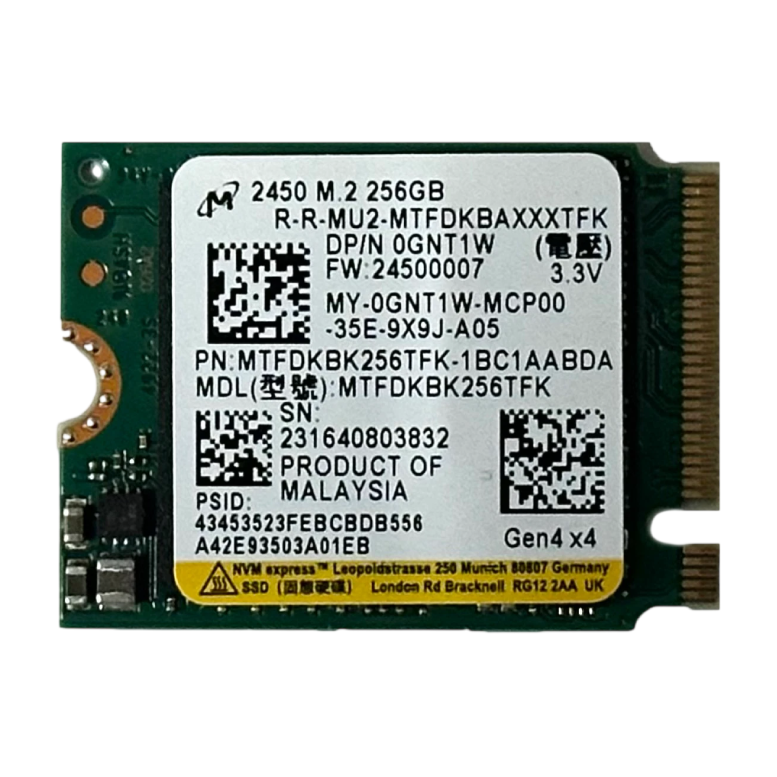 MICRON 2450 256GB M.2 NVMe