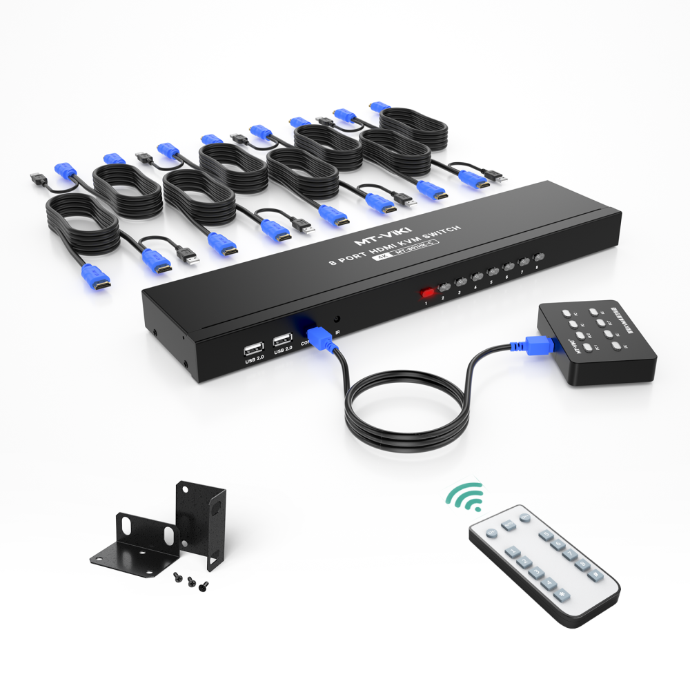 MT-Viki 4K 30Hz HDMI KVM Switch 8Port /MT-801HK-C