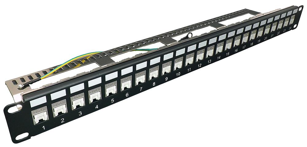 Sinet Patch Panel Shielded 24 PORTS, CAT6 FTP