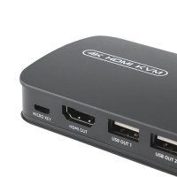KVM Switch 4K 2 Port  HDMI HD Video, with 2 USB2.0 hub