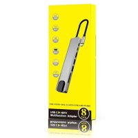 Type-C to HDTV 8in1 Adapter 2K 4K 1080P