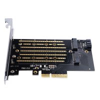 Bajeal  PCIe4x to Dual  NVMe Expansion Card M.2 NVMe/ 007770