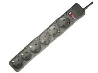 Gembird Surge protector 6 sockets/SPG6-B-15PPB 5M