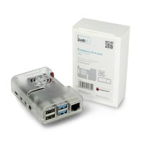 Raspberry Transparent Case with Fan